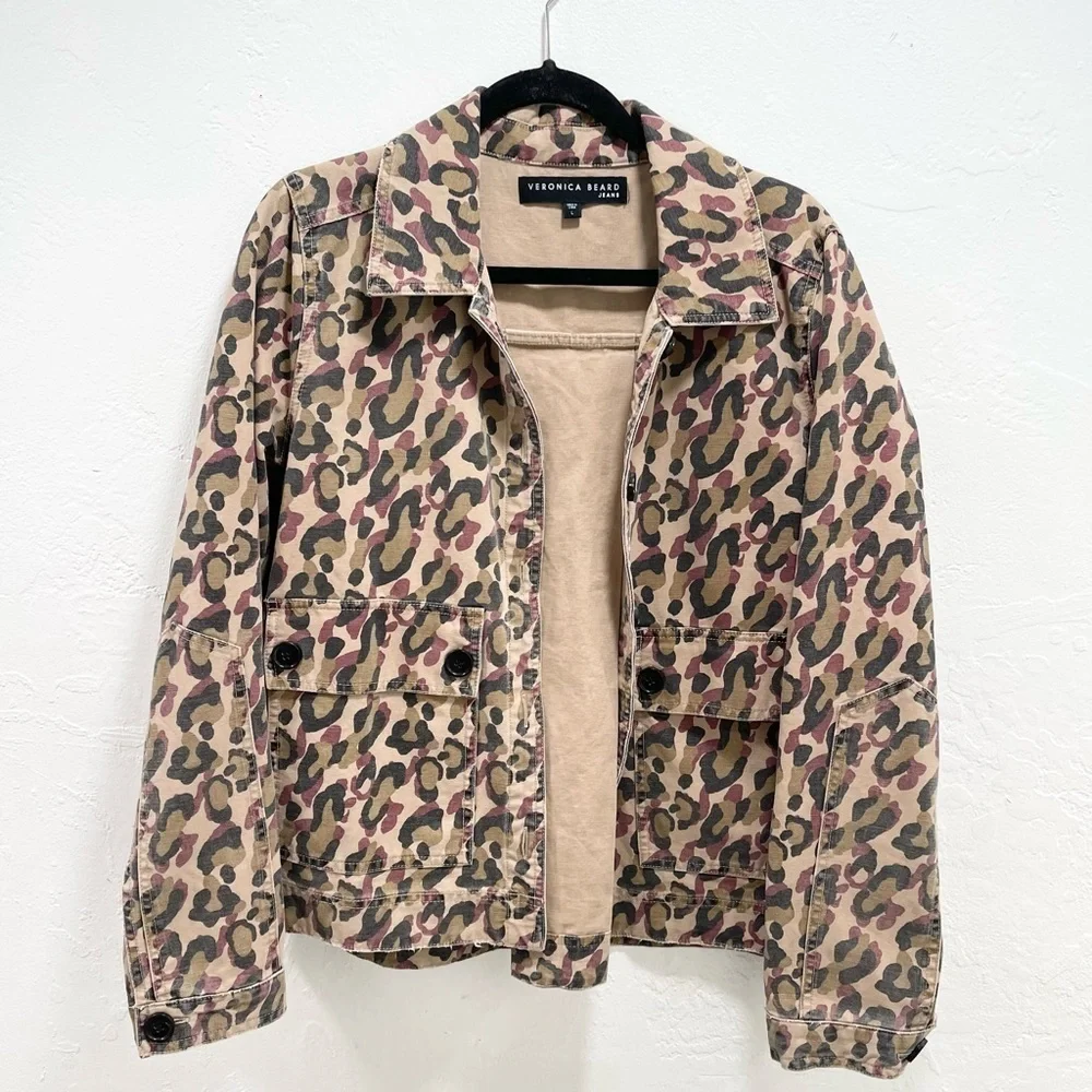 Veronica Beard Mercer Leopard Print Jacket Women’s - Picture 2 of 6